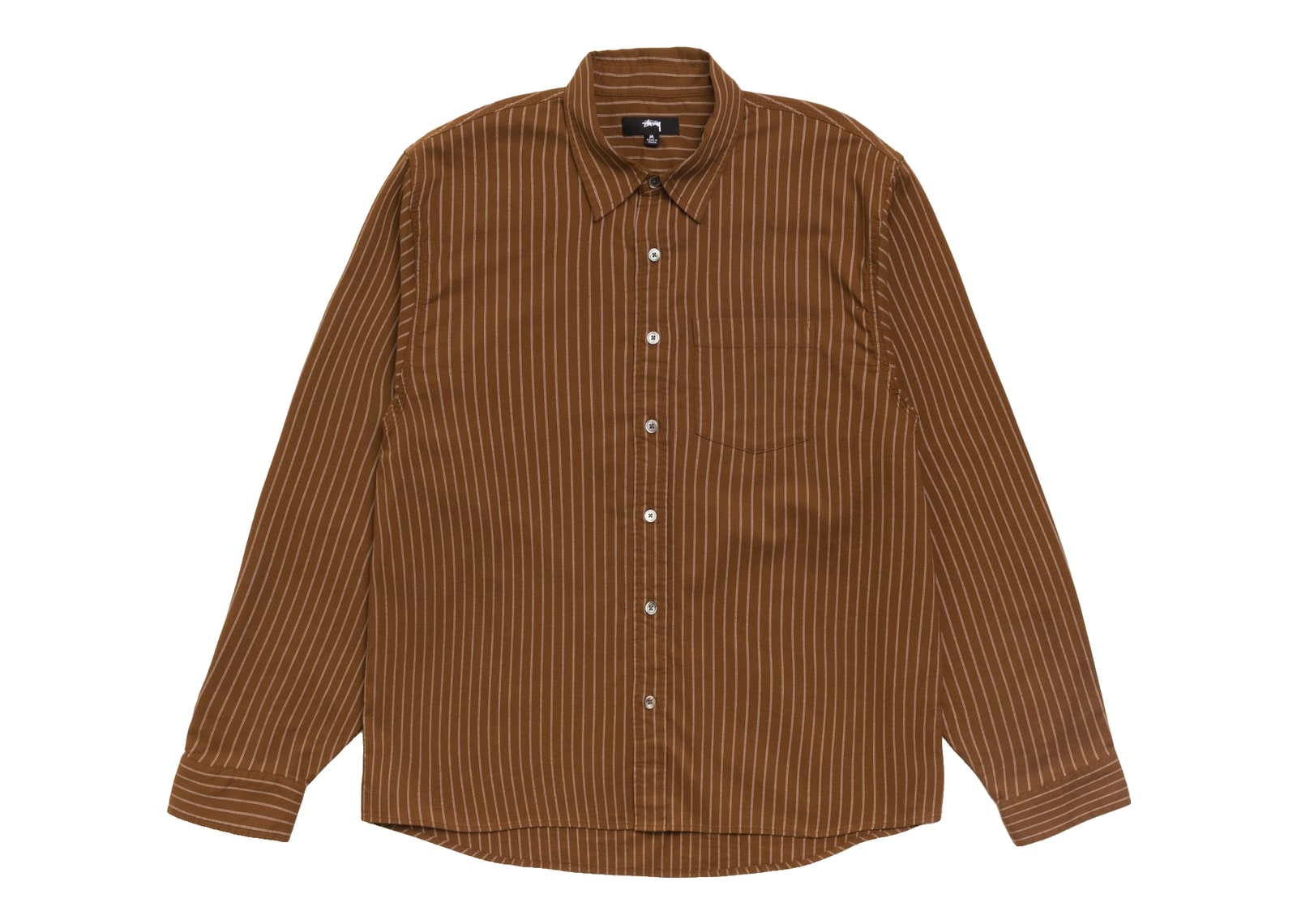 Stussy Oxford Shirt Brown Stripe