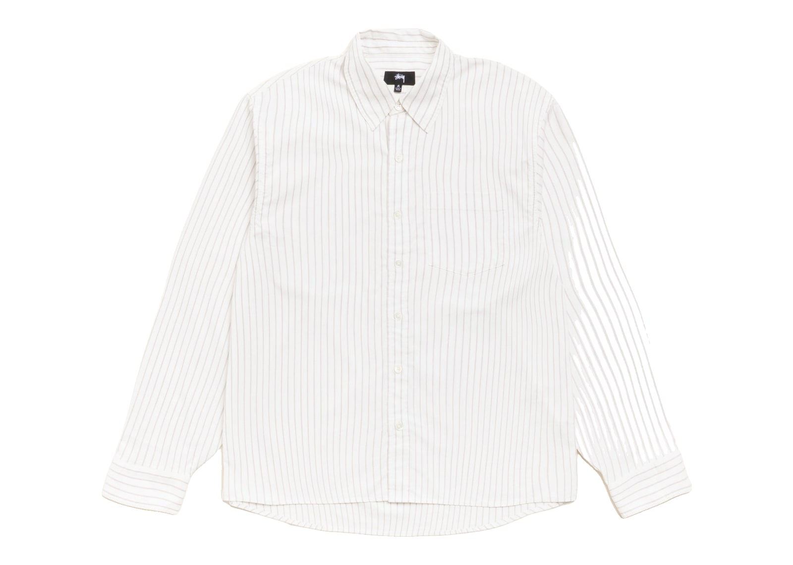 Stussy Oxford Shirt Grey Stripe