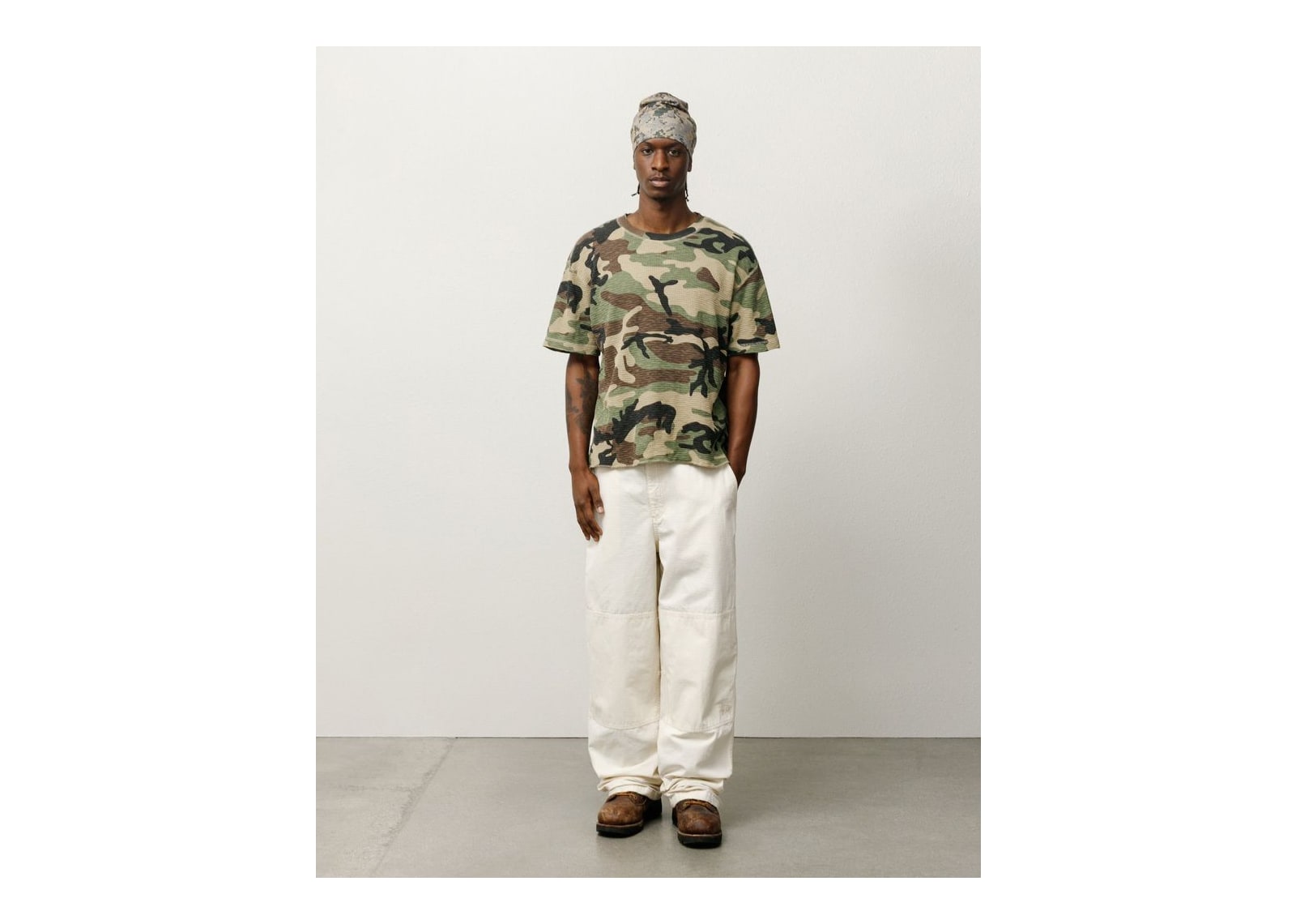 Stussy Pigment Dyed SS Thermal Camo - görsel 2