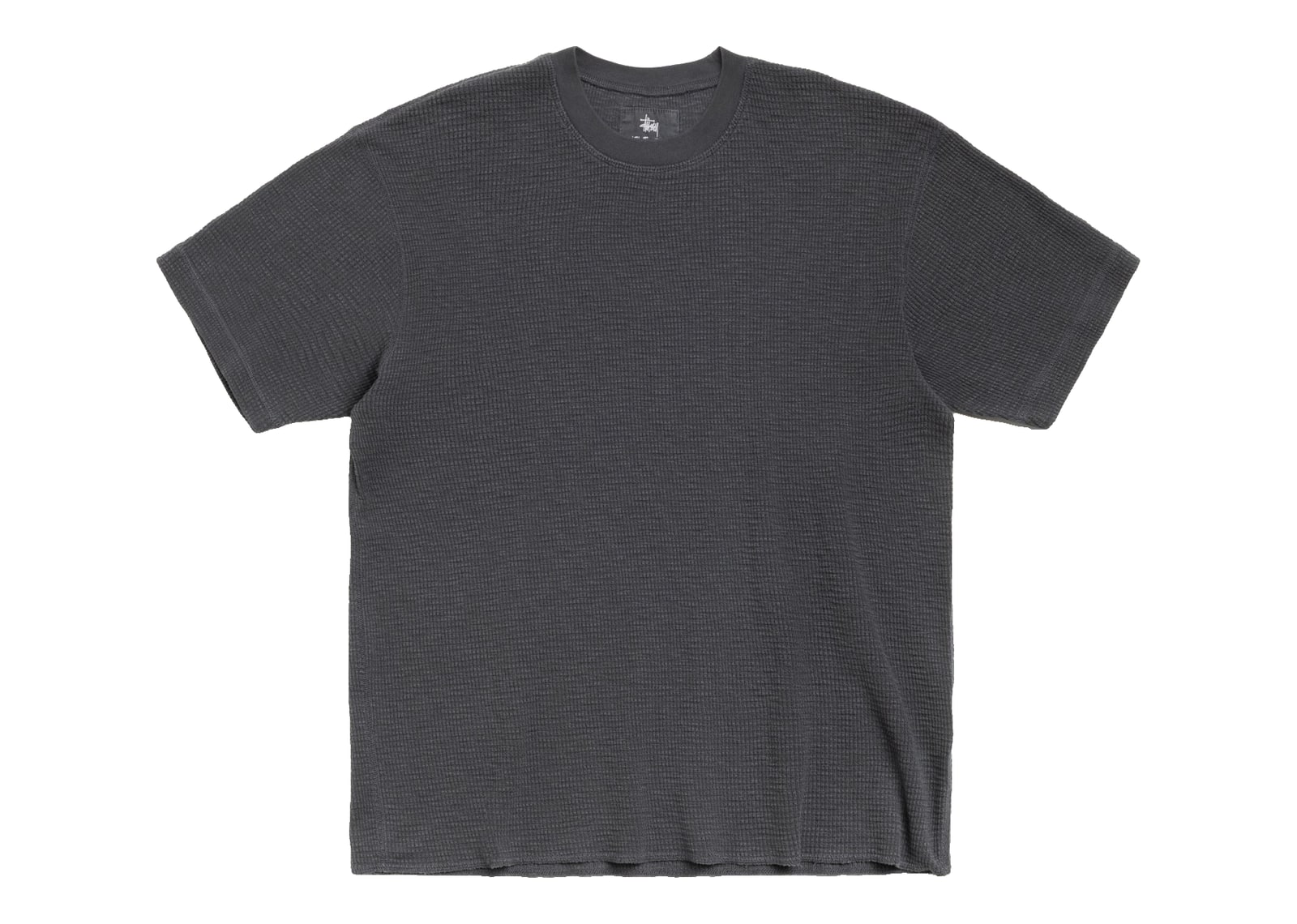 Stussy Pigment Dyed SS Thermal Faded Black
