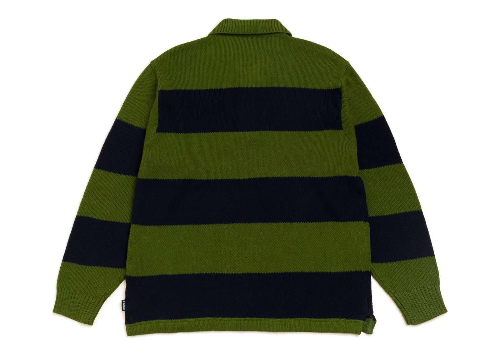 Stussy Pique Knit Stripe Rugby Olive - görsel 5
