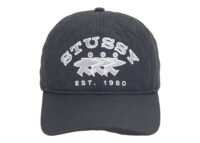 Stussy Quilted Surfwalk Snapback Cap Black