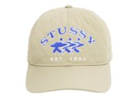 Stussy Quilted Surfwalk Snapback Cap Khaki