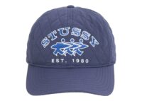 Stussy Quilted Surfwalk Snapback Cap Navy