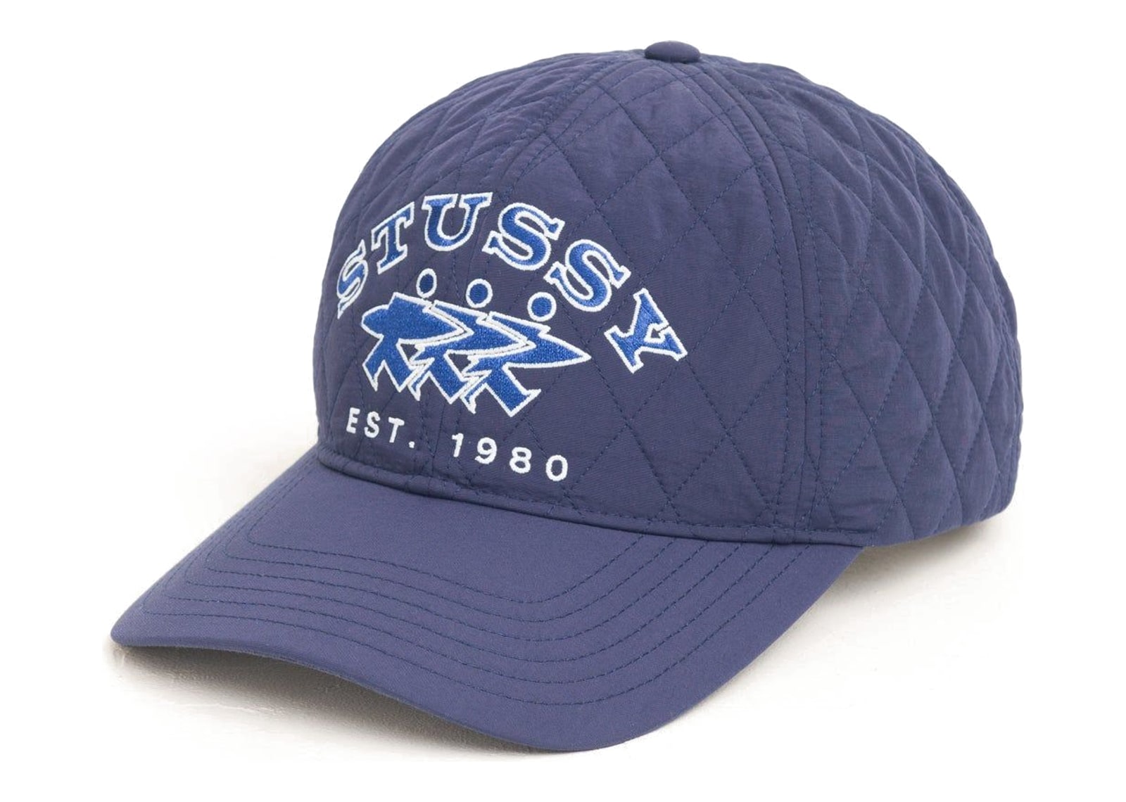 Stussy Quilted Surfwalk Snapback Cap Navy - görsel 2