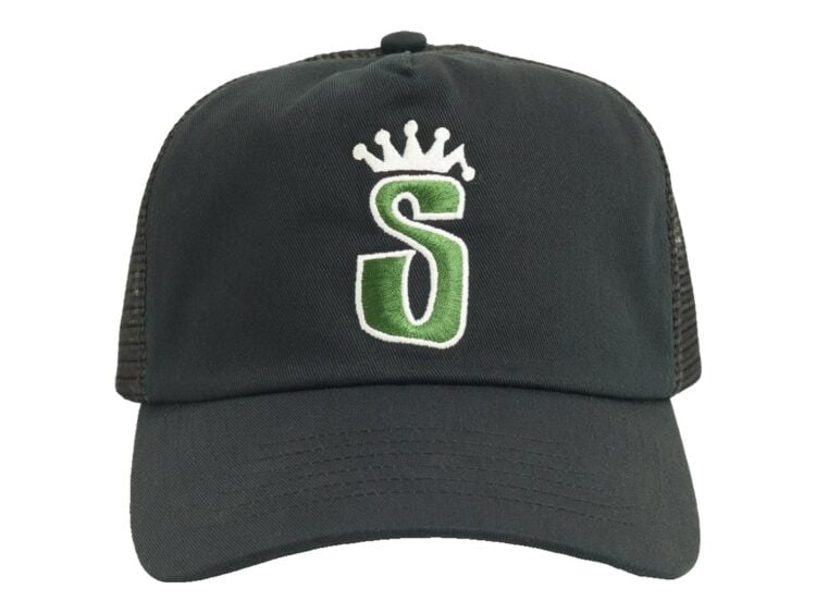 Stussy S Crown Trucker Cap Black