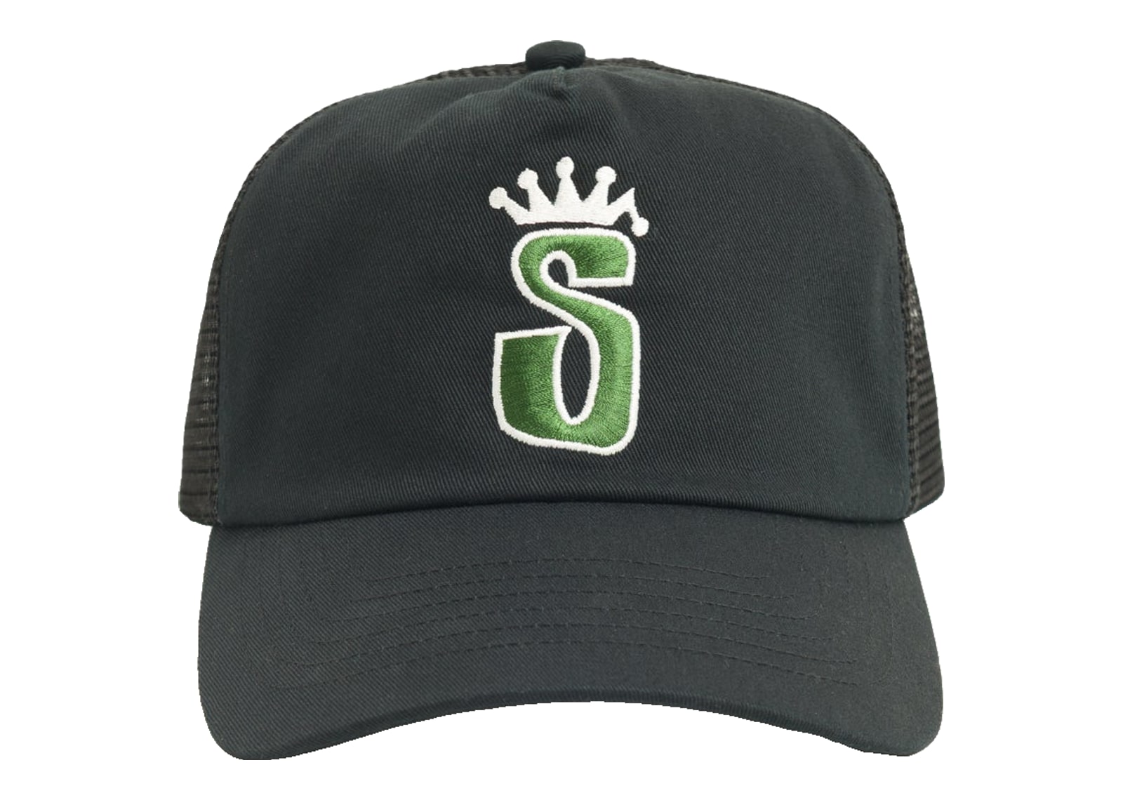 Stussy S Crown Trucker Cap Black