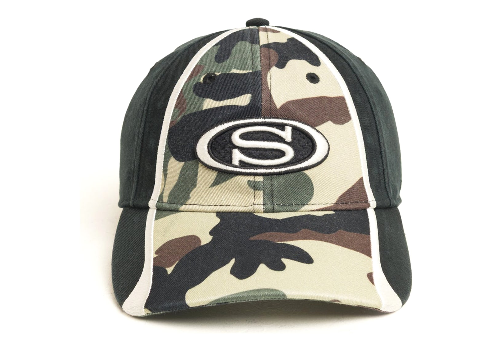 Stussy S Oval Cap Woodland Camo