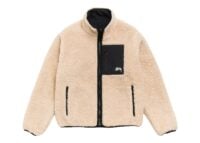 Stussy Sherpa Reversible Jacket Beige