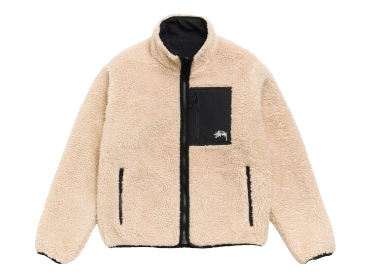 Stussy Sherpa Reversible Jacket Beige