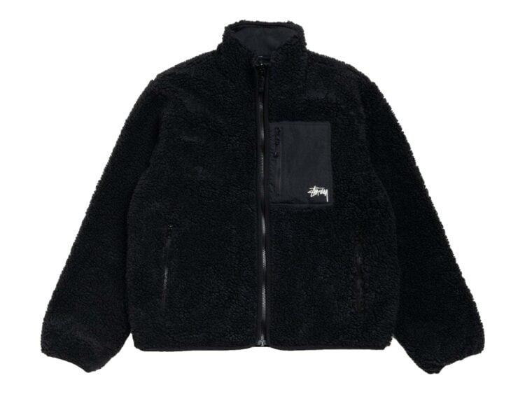 Stussy Sherpa Reversible Jacket Black