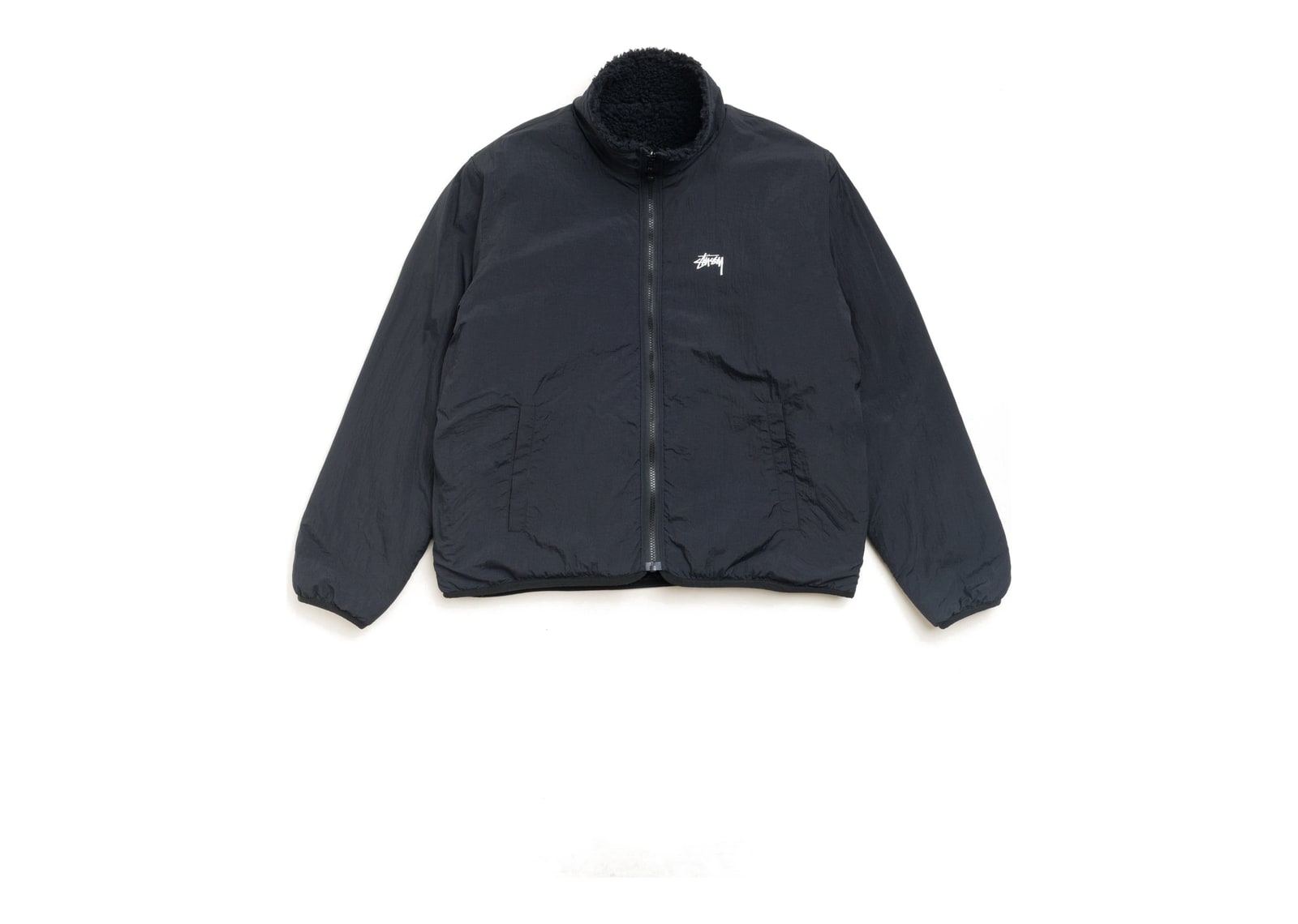 Stussy Sherpa Reversible Jacket Black - görsel 3