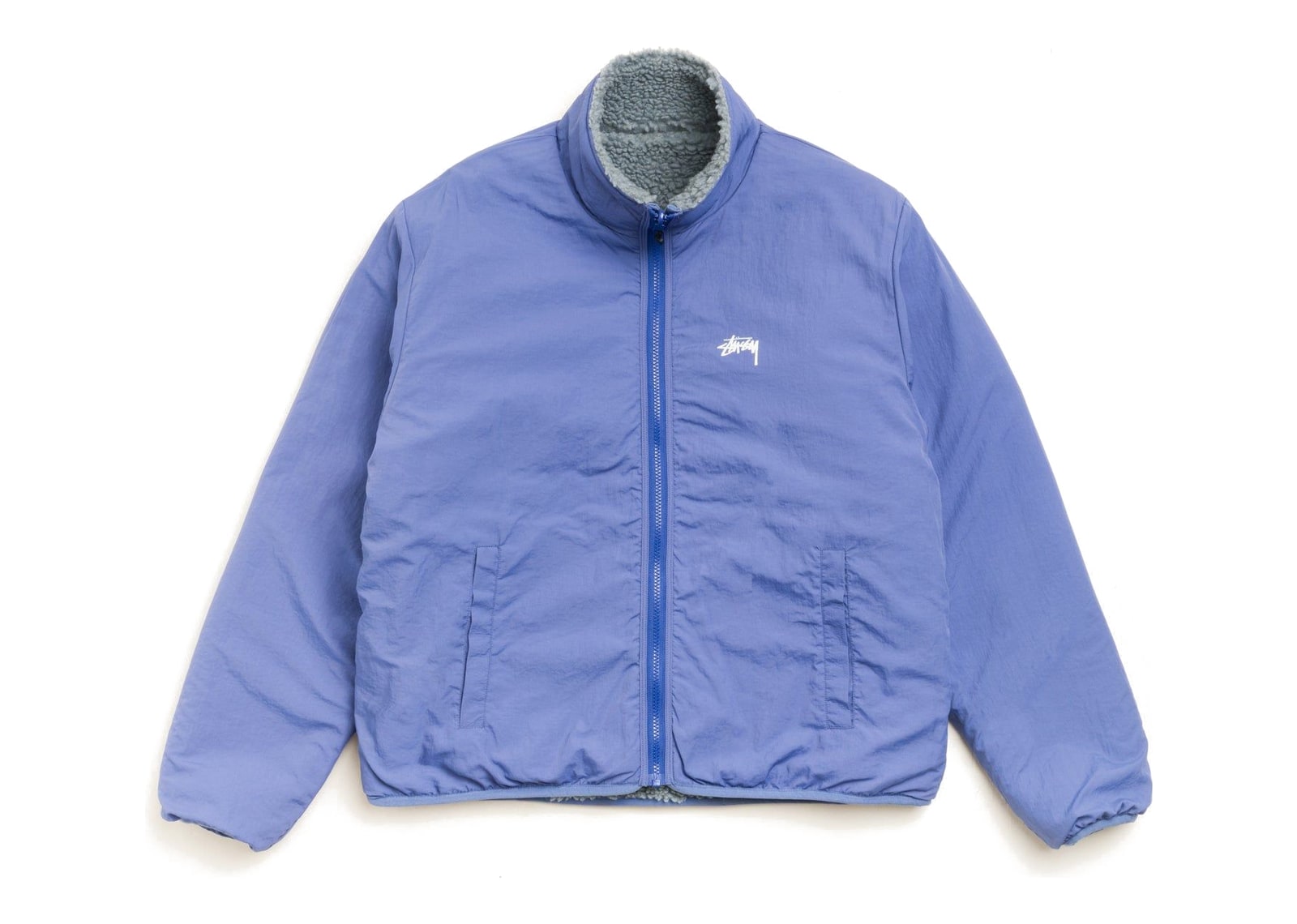 Stussy Sherpa Reversible Jacket Bluestone - görsel 3