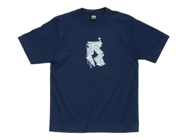 Stussy Smooth SK8 Tee Navy
