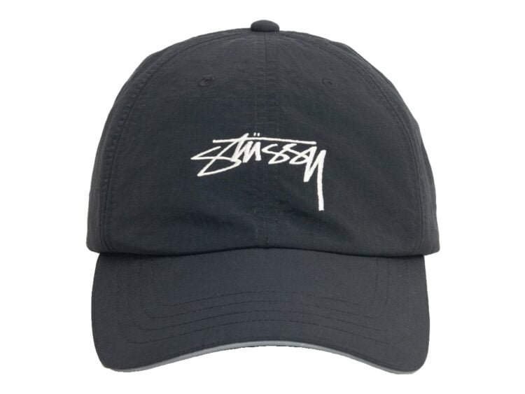 Stussy Smooth Stock Nylon Sport Cap Black