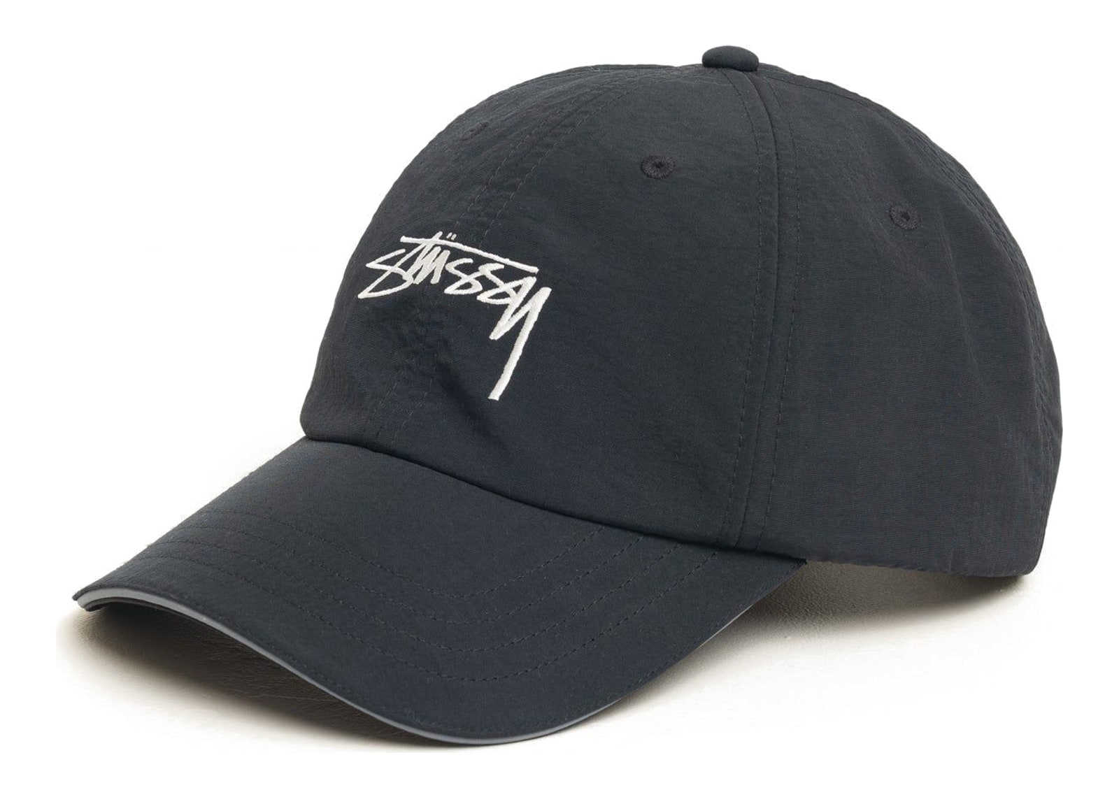Stussy Smooth Stock Nylon Sport Cap Black - görsel 2