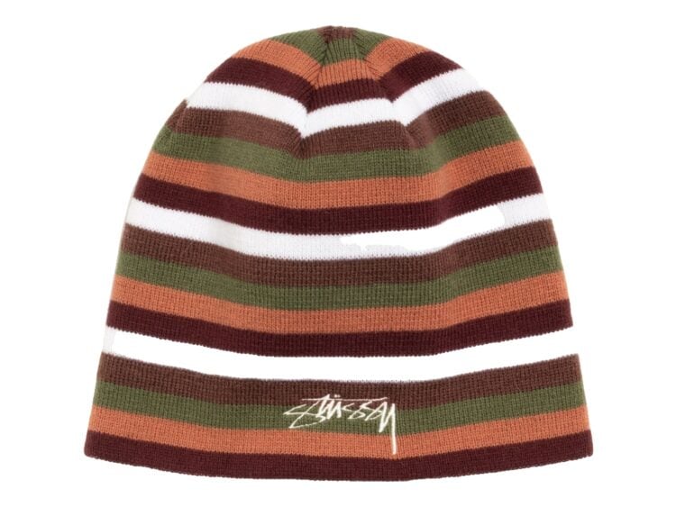 Stussy Smoothstock Striped Skullcap Brown