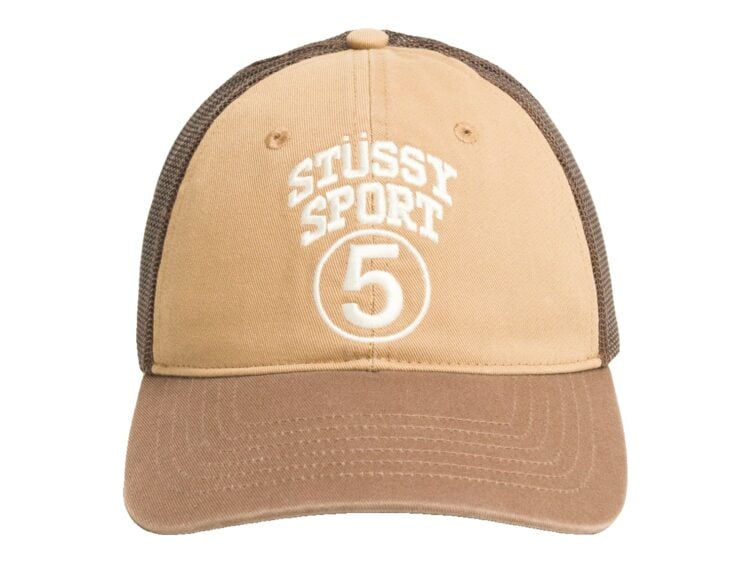 Stussy Sport 5 Trucker Cap Khaki