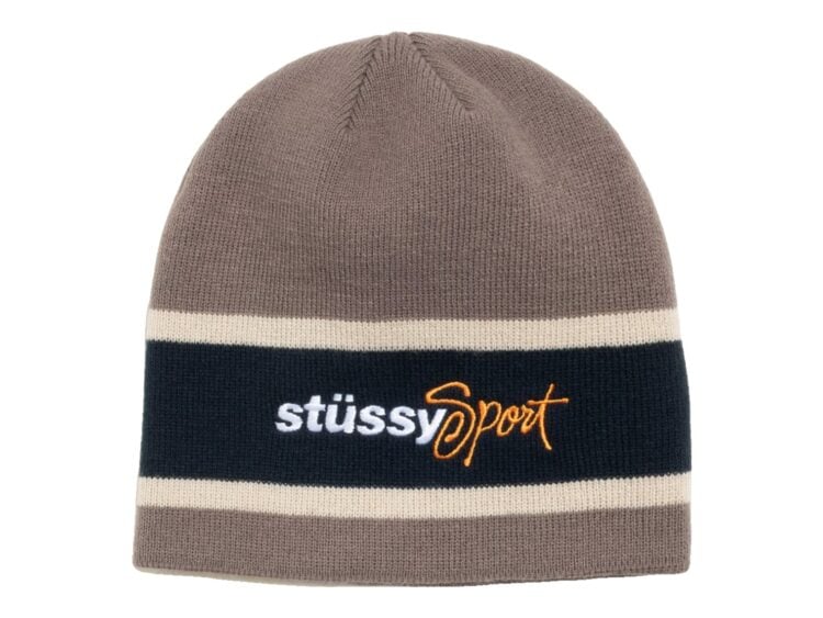 Stussy Sport Stripe Skullcap Sand