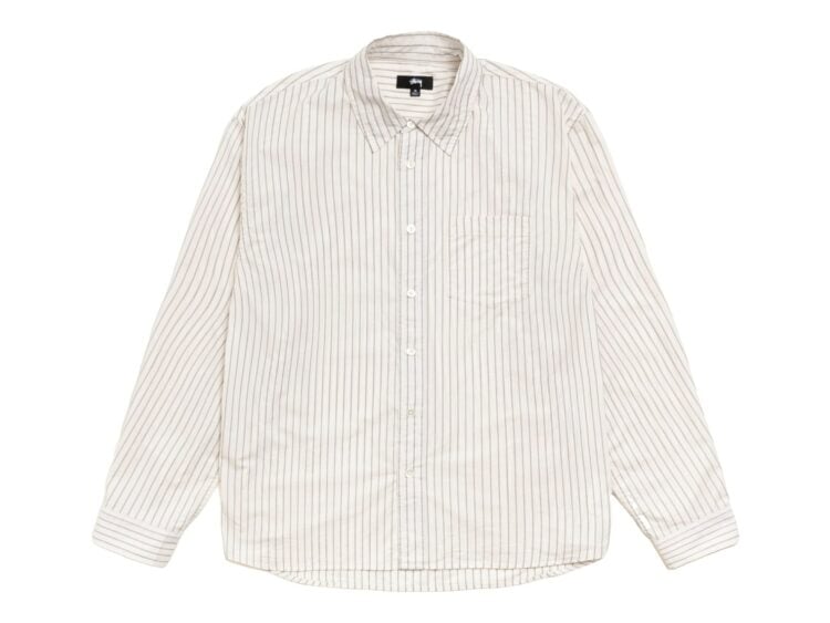 Stussy Standard Shirt Natural Stripe