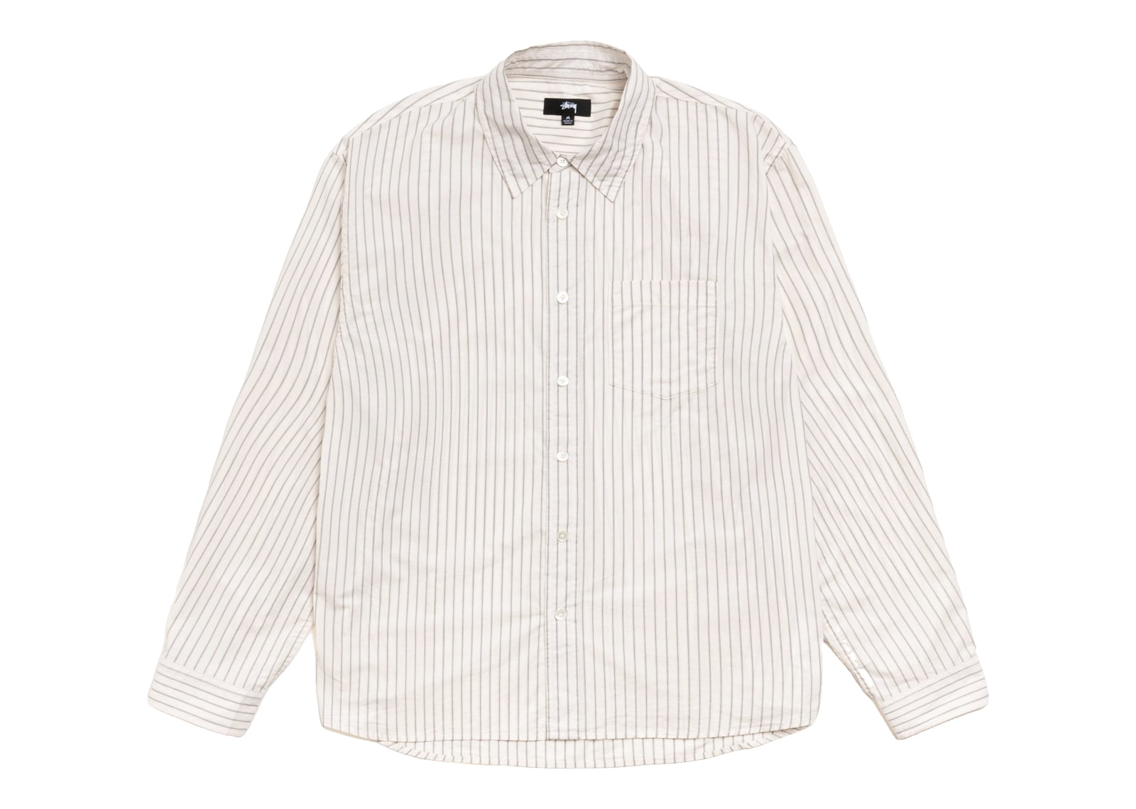 Stussy Standard Shirt Natural Stripe