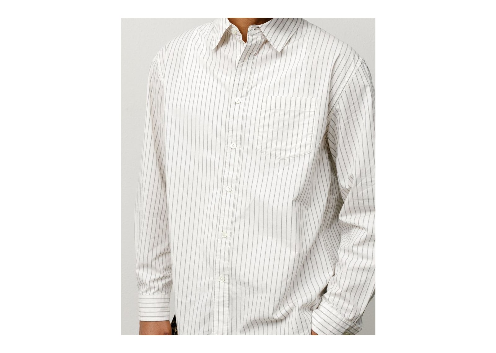 Stussy Standard Shirt Natural Stripe - görsel 3