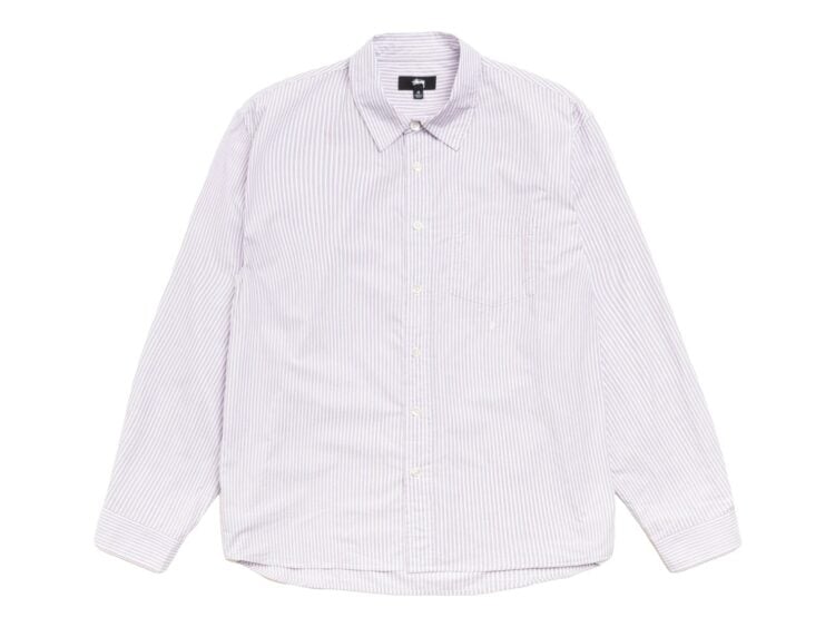 Stussy Standard Shirt Purple Stripe