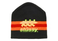 Stussy Stripe Ski Beanie Black