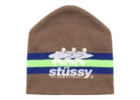 Stussy Stripe Ski Beanie Tan