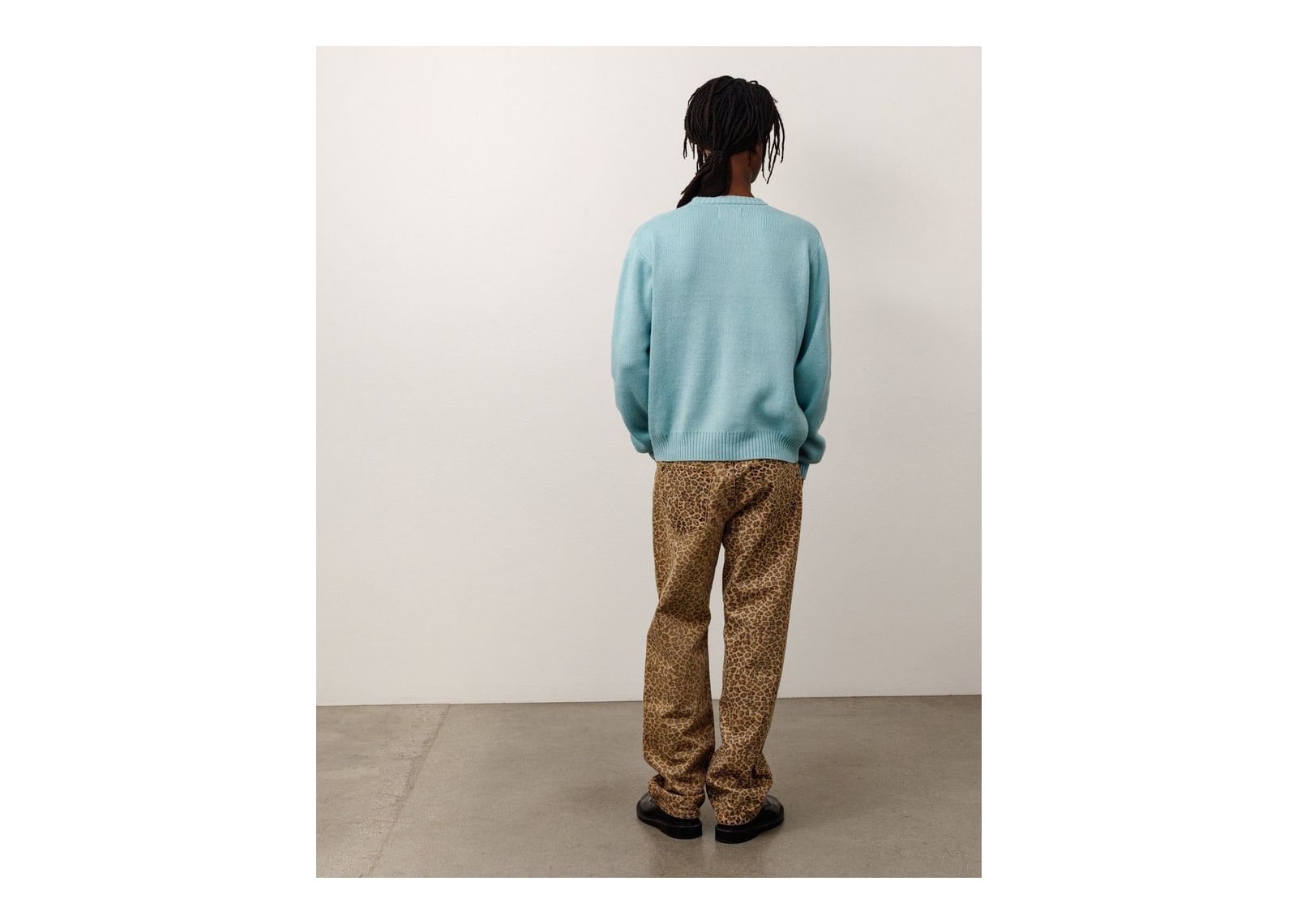 Stussy Striped Hibiscus Sweater Dusty Blue - görsel 7