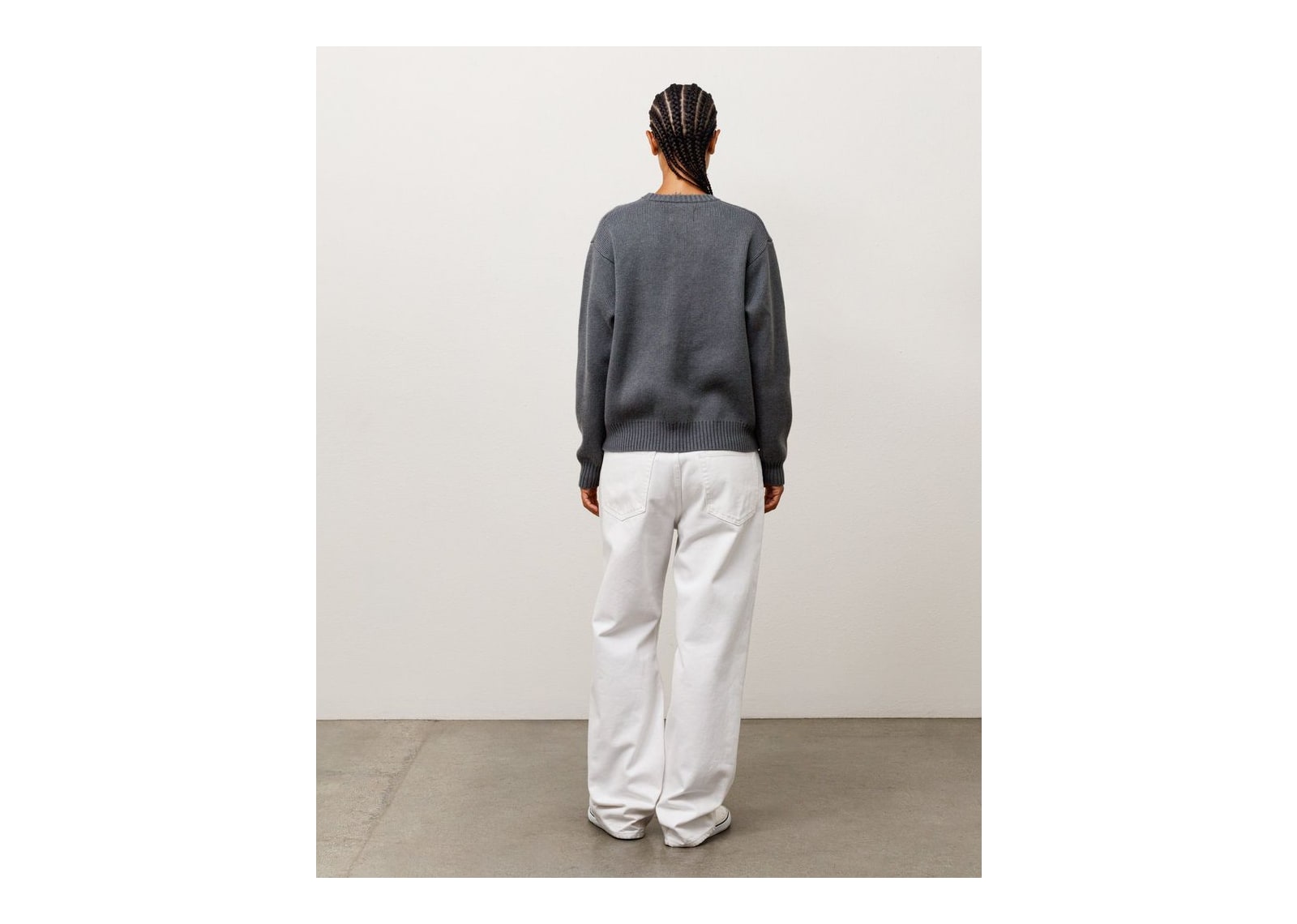 Stussy Striped Hibiscus Sweater Grey - görsel 4