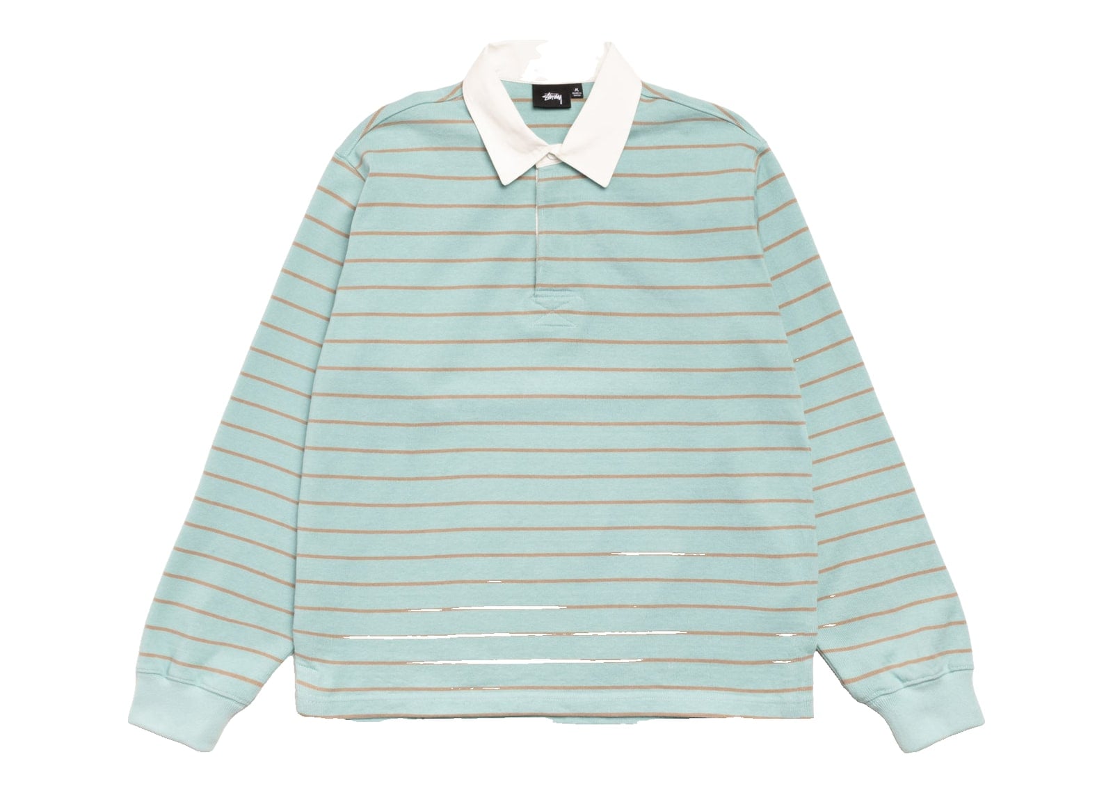 Stussy Striped Rugby Shirt Blue