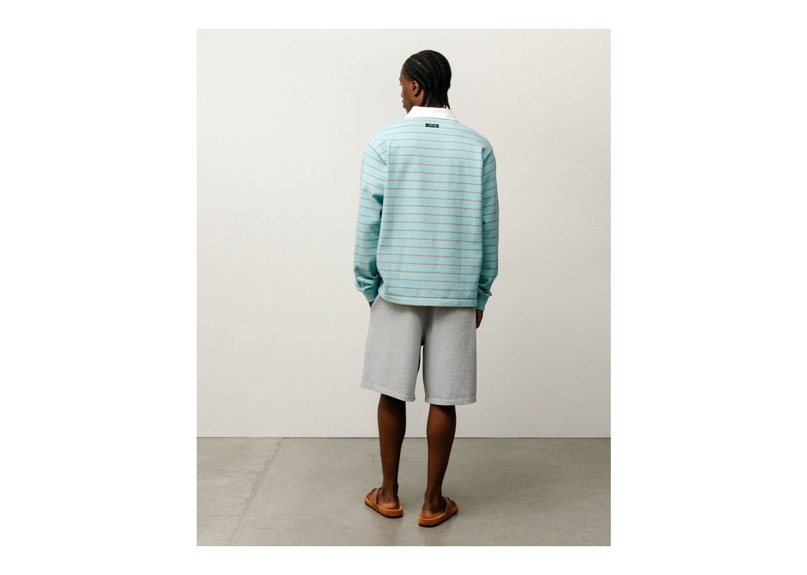 Stussy Striped Rugby Shirt Blue - görsel 4