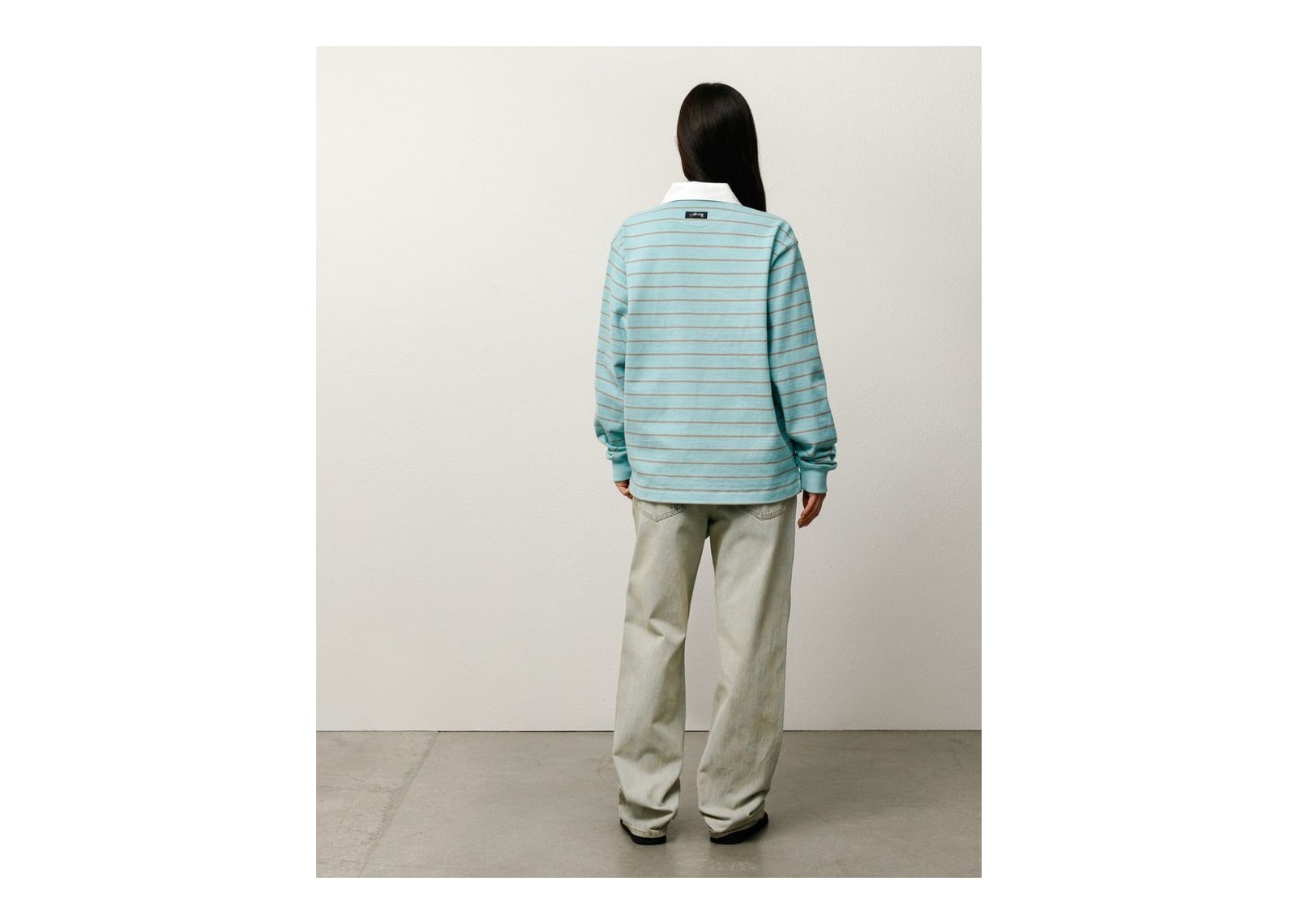 Stussy Striped Rugby Shirt Blue - görsel 6