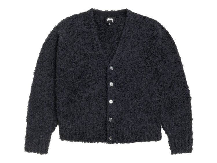 Stussy Textured Cardigan Black
