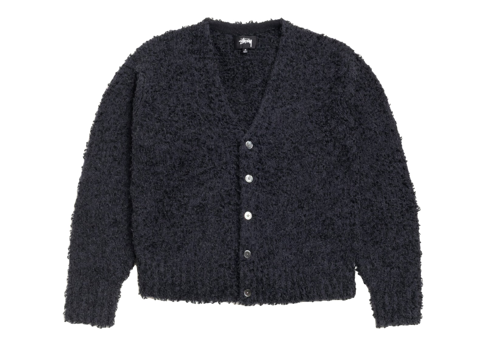 Stussy Textured Cardigan Black