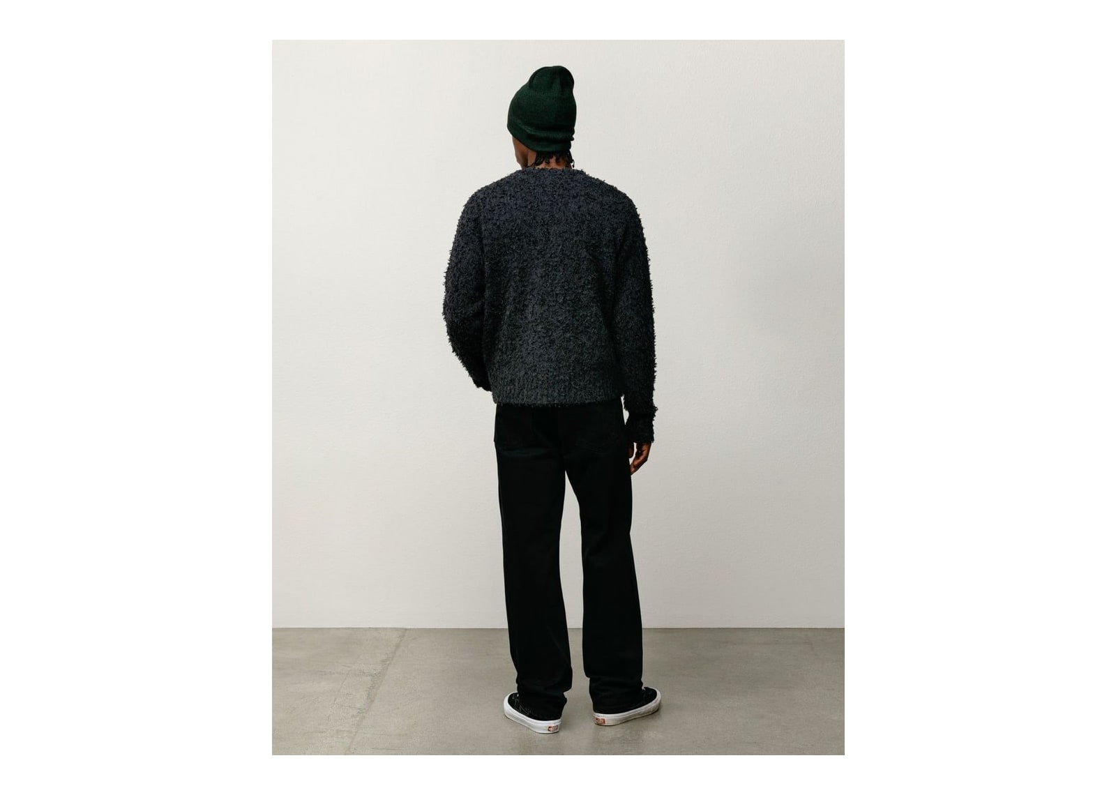 Stussy Textured Cardigan Black - görsel 4