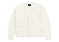 Stussy Textured Cardigan Off White