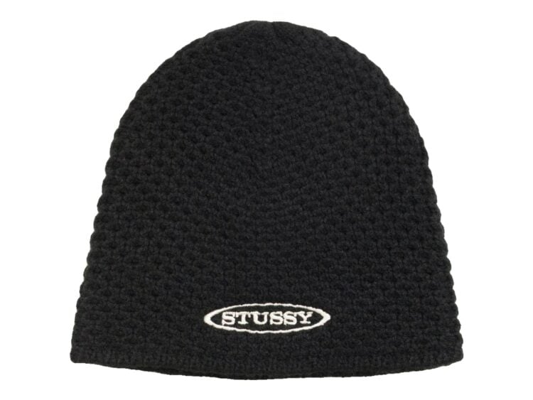 Stussy Textured Knit Skullcap Black
