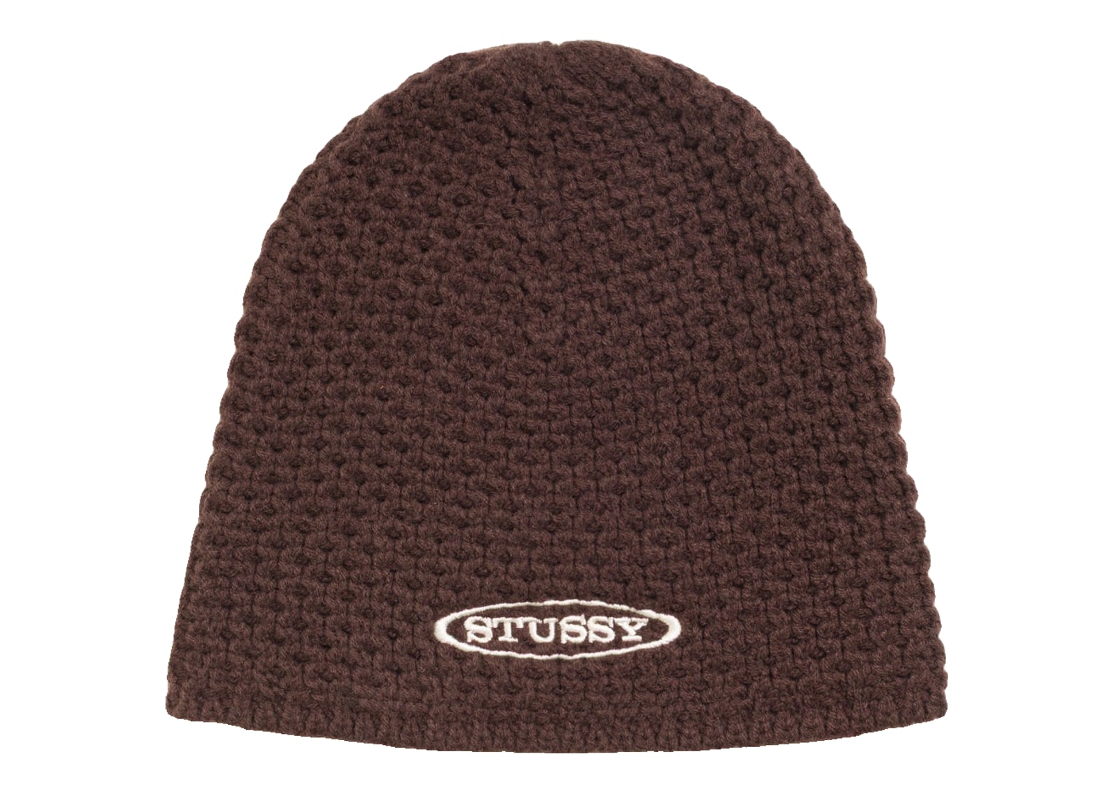 Stussy Textured Knit Skullcap Brown