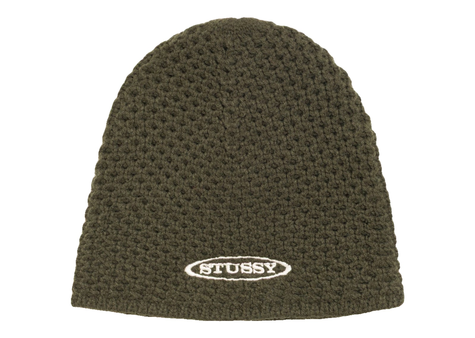 Stussy Textured Knit Skullcap Olive