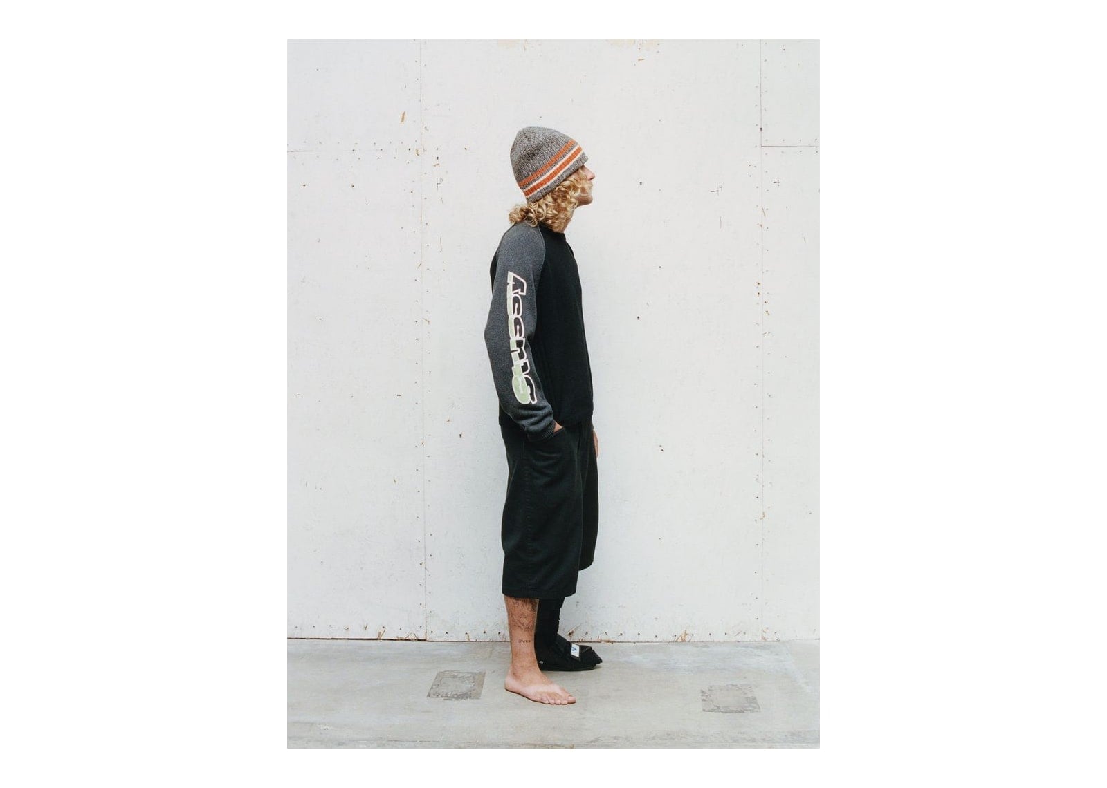 Stussy Two Tone Raglan Sweater Black - görsel 5