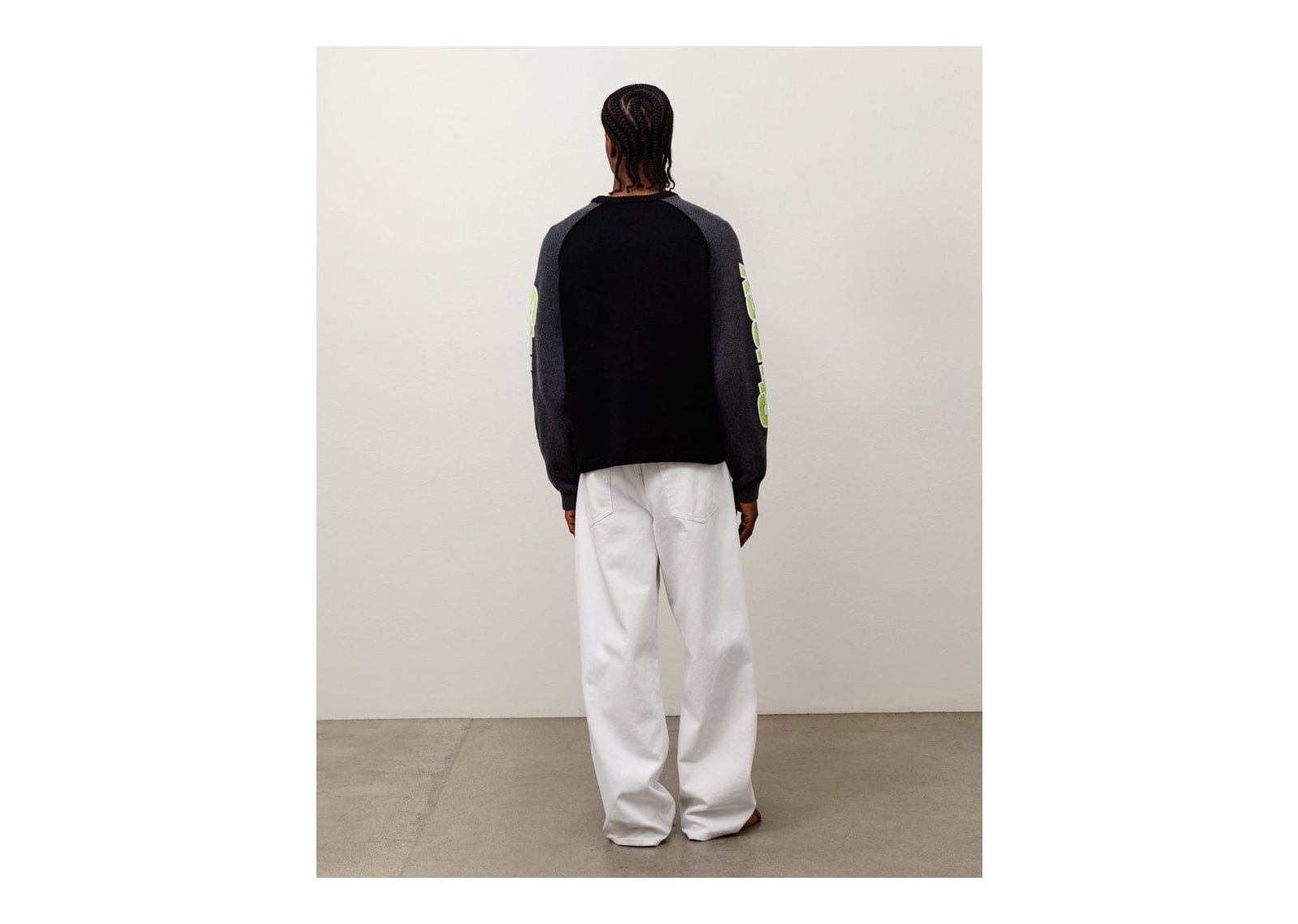 Stussy Two Tone Raglan Sweater Black - görsel 8