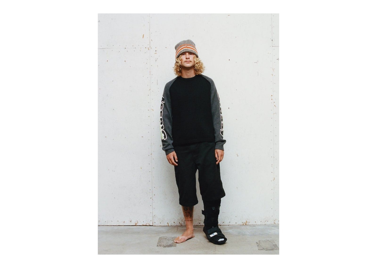 Stussy Two Tone Raglan Sweater Black - görsel 9