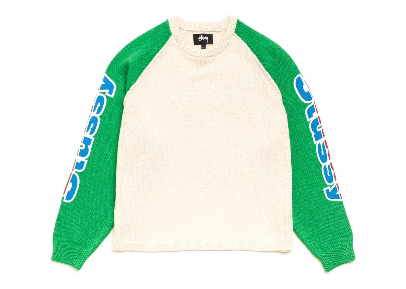 Stussy Two Tone Raglan Sweater Natural