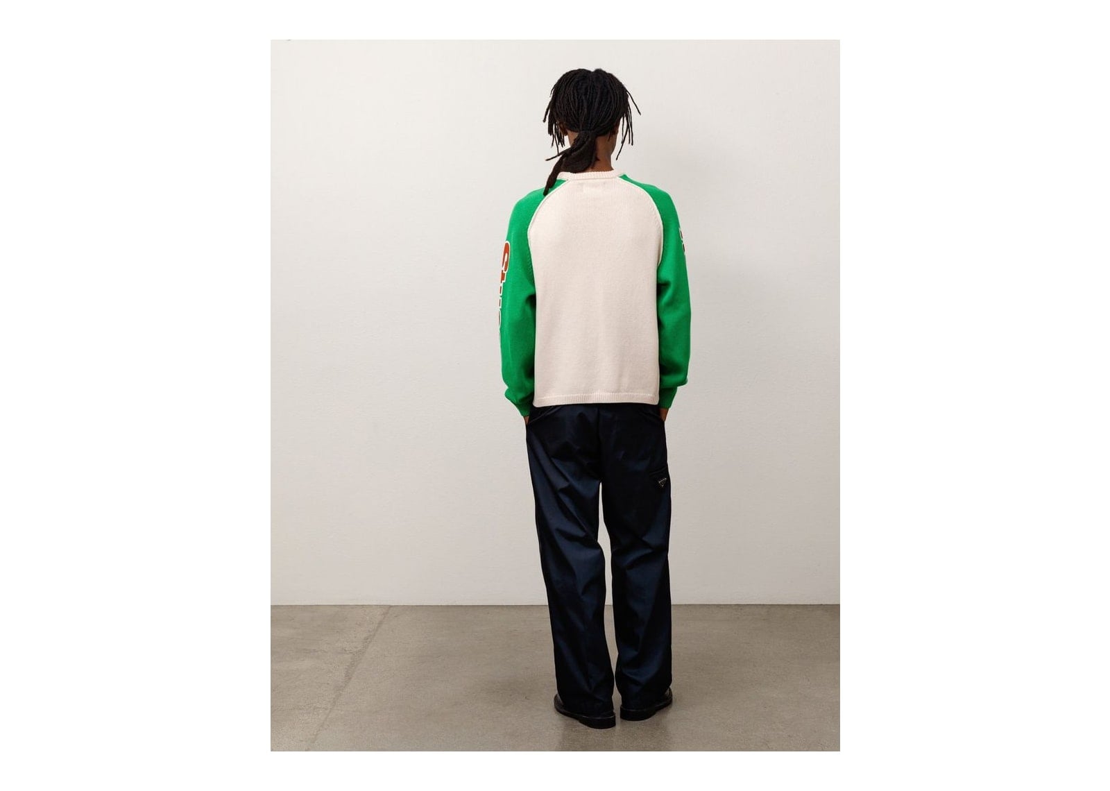 Stussy Two Tone Raglan Sweater Natural - görsel 7