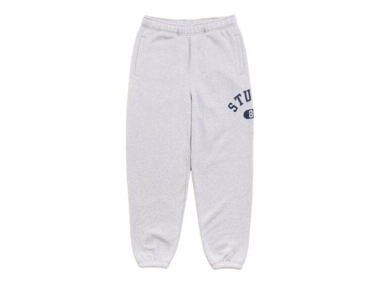 Stussy Varsity Fleece Pant Grey Heather