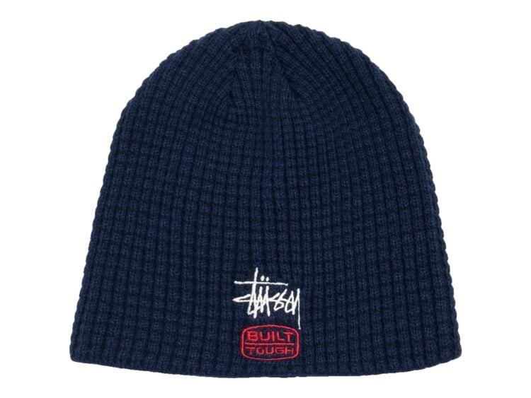 Stussy Waffle Built Tough Skullcap Navy