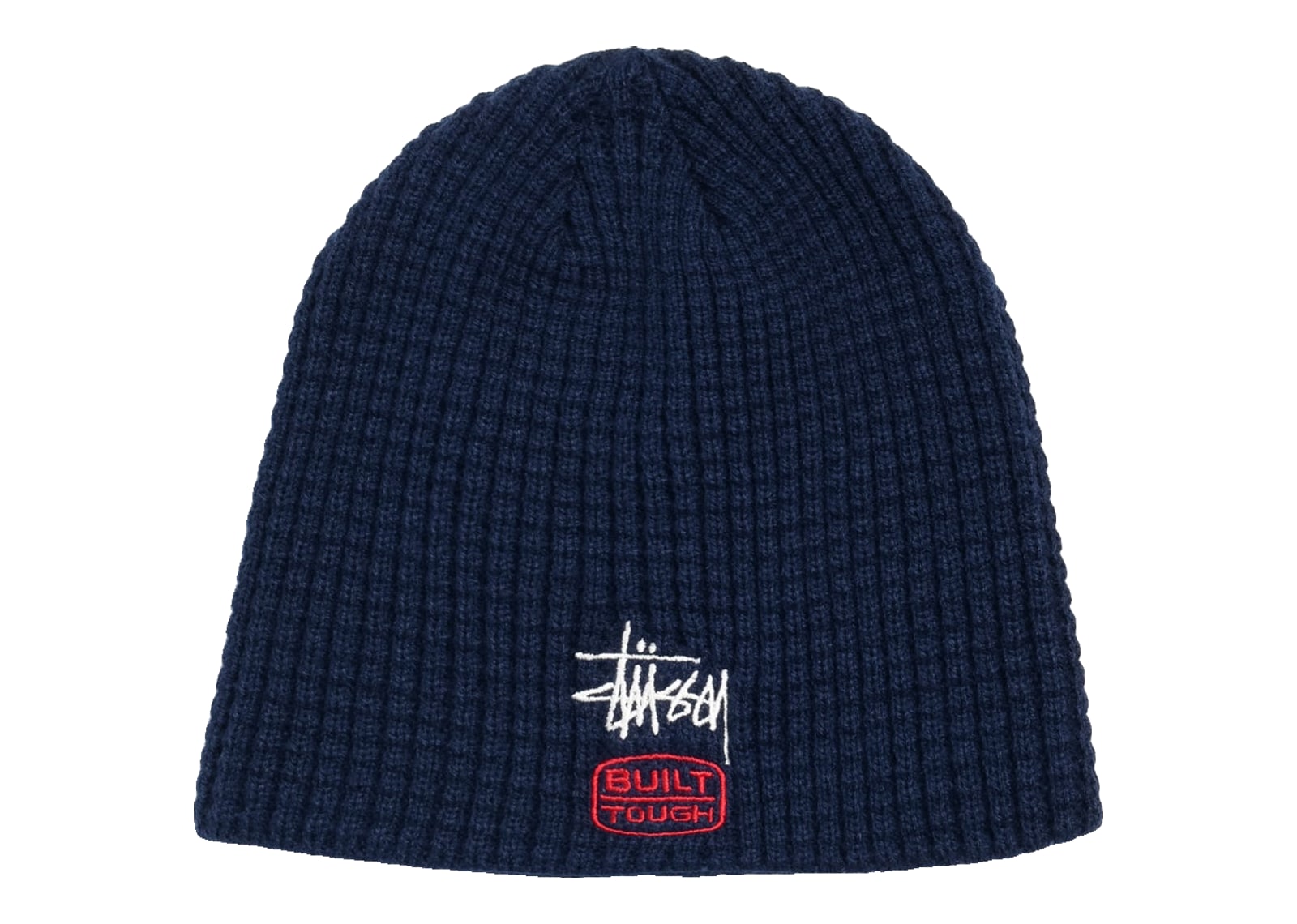 Stussy Waffle Built Tough Skullcap Navy