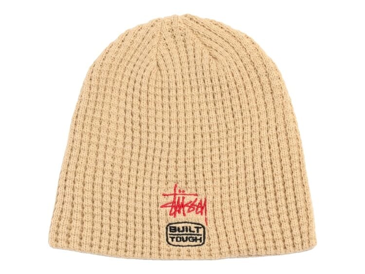 Stussy Waffle Built Tough Skullcap Sand